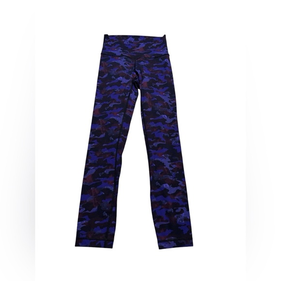 ✨Lululemon High Times Pant Hounds Camo Emperor Blue Black Print Leggings Sz 4 ✨ - Picture 2 of 4
